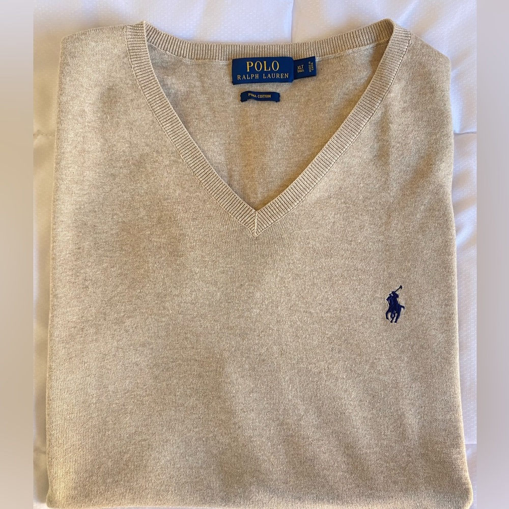 Polo Ralph Lauren Men’s Pullover V-Neck Sweater Vest Big & Tall Size XLT